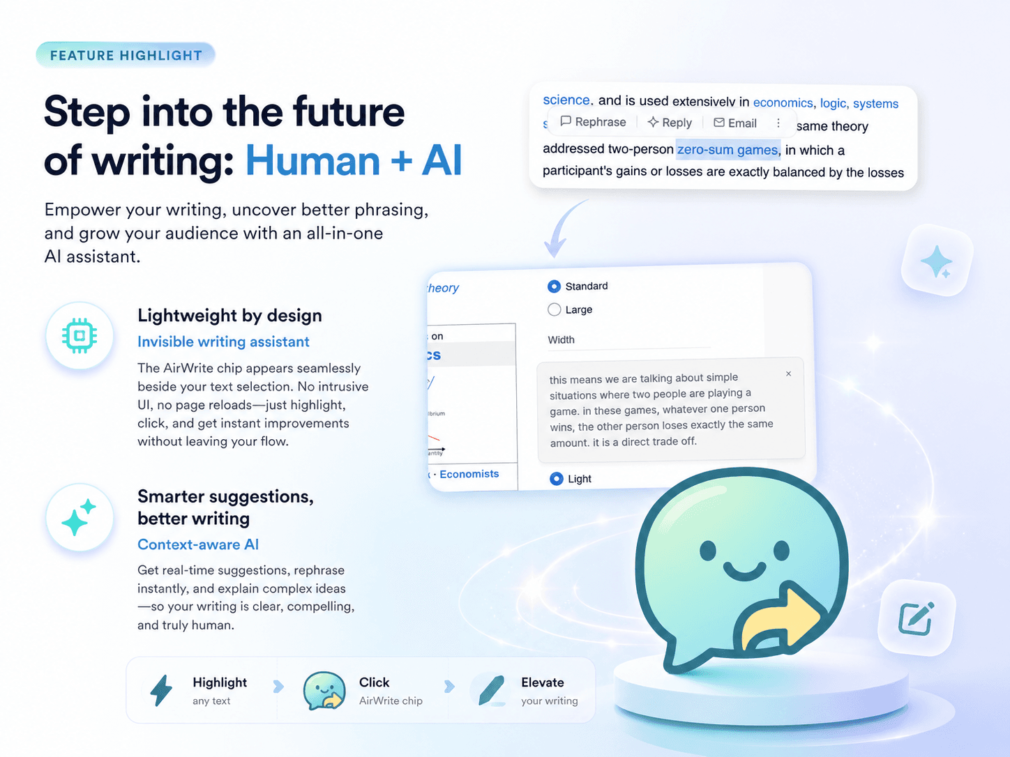 AirWrite: An AI Writing Assistant at Your Cursor