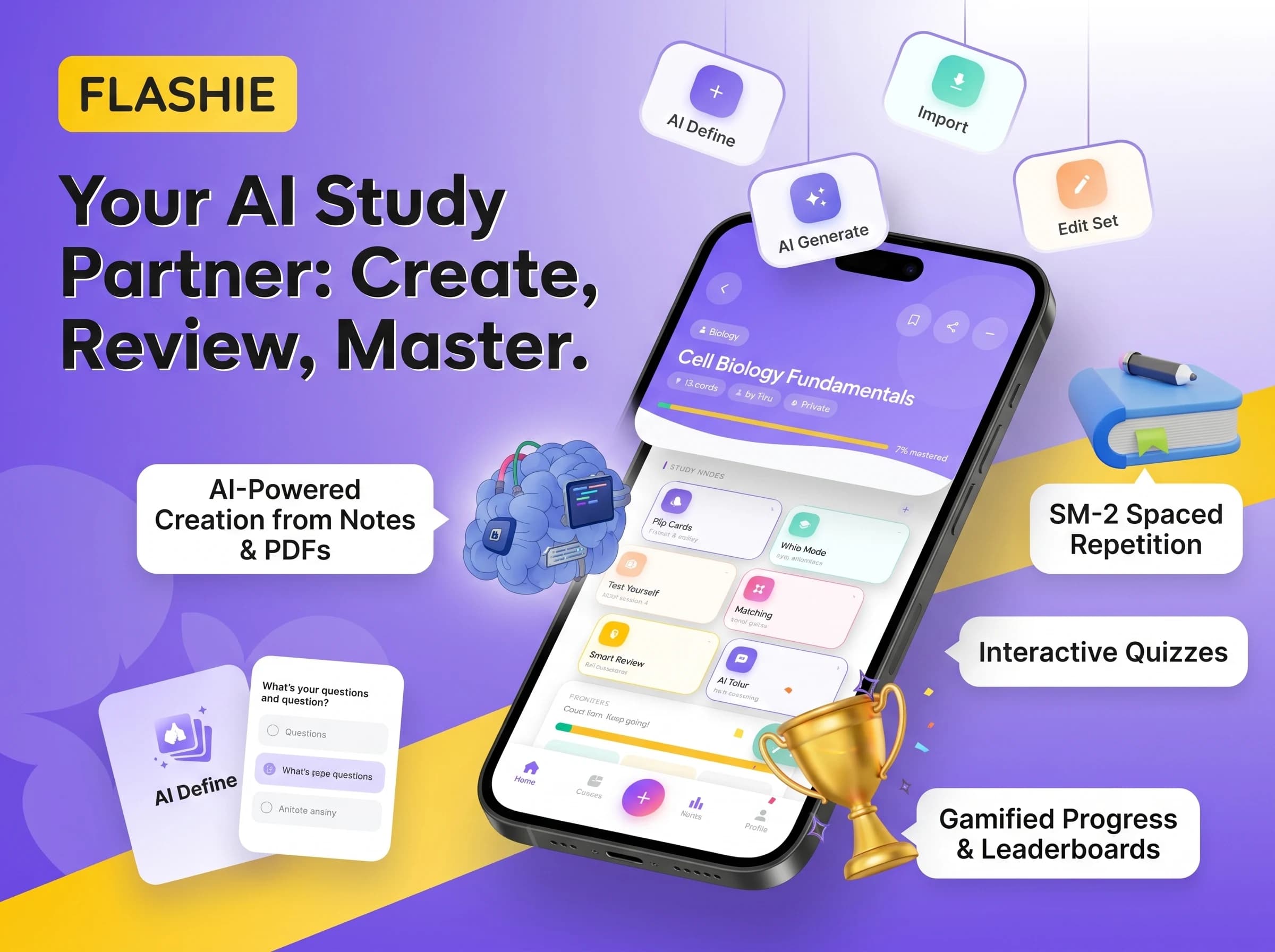 Flashie: An AI Flashcard App for Serious Learners